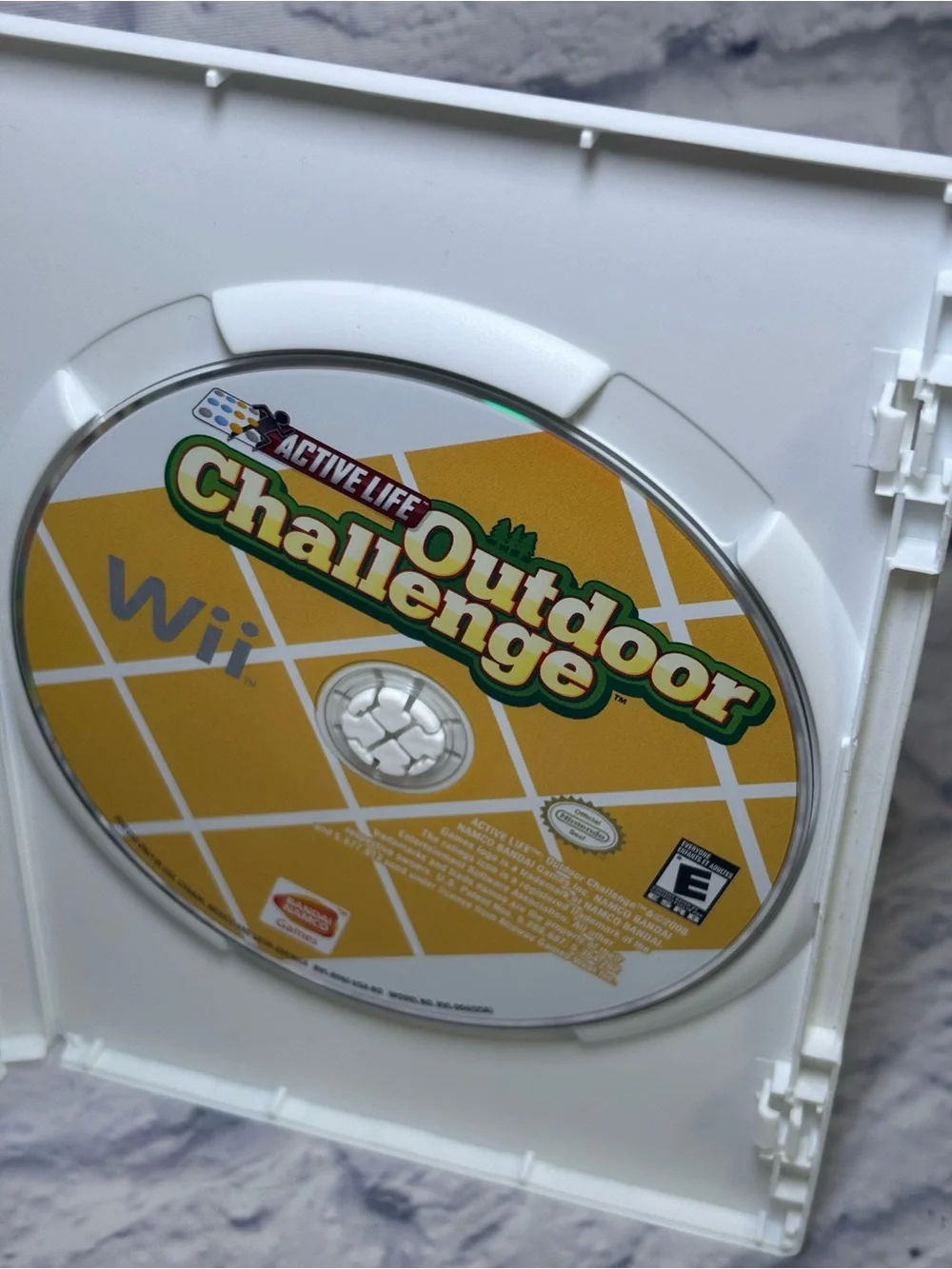 Lot Of 2 Nintendo Wii Active Life Outdoor Challenge & Wii Play With Manual Case